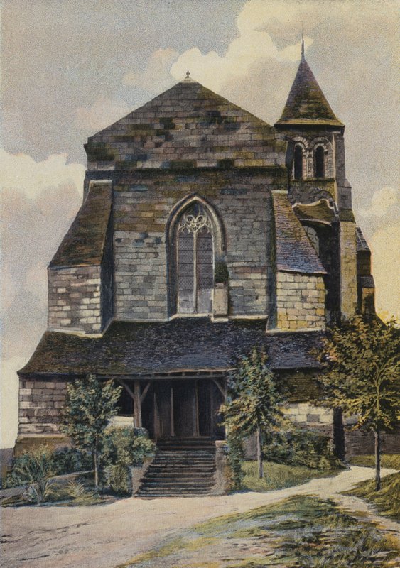 Gennes, St-Veterin Church, Ensemble O (før restaureringen av klokketårnet) av French Photographer