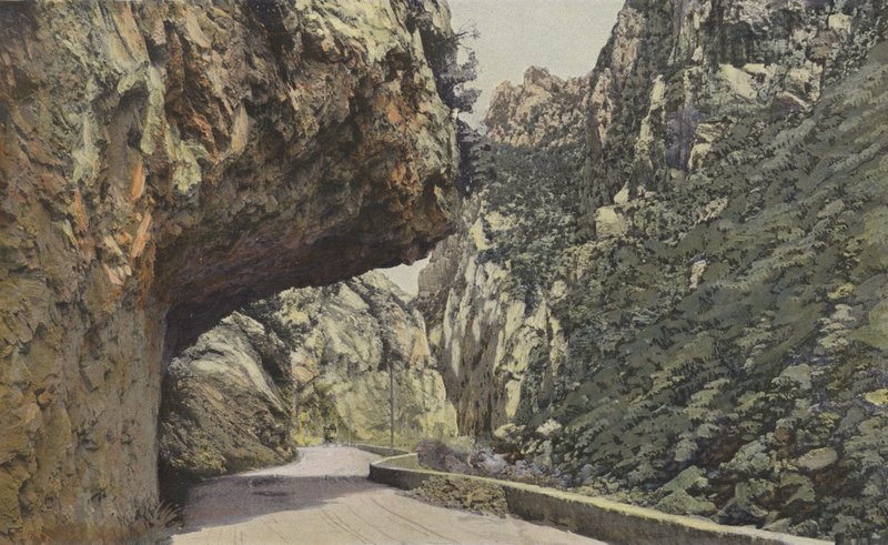 Gorges De LAude, Defile de Pierre-Lys, nedstrøms fra Axat av French Photographer