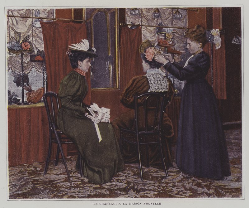 Å få laget en hatt i Maison Nouvelle, Paris av French Photographer