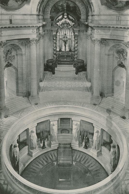 Hotel des Invalides, graven til Napoleon I, graven til Napoleon Ist (fotogravyr) av French Photographer