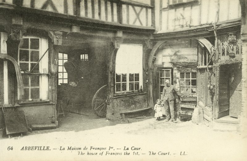 House of King Francis I, Abbeville (s/hv-bilde) av French Photographer
