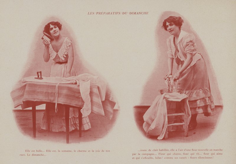 Illustrasjon for Petites Parisiennes (dvs. unge arbeidsjenter i Paris) (s/hvitt-bilde) av French Photographer