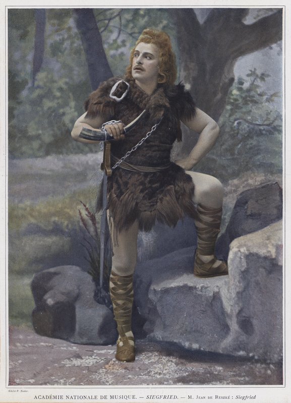 Jean de Reszke i tittelrollen i Siegfried (farget bilde) av French Photographer