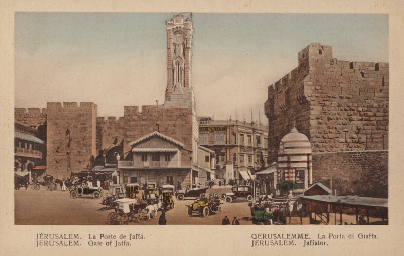 Jerusalem, Jaffa-porten av French Photographer
