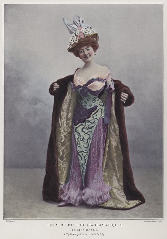 Juliette Mealy , fransk skuespiller og sanger (farget bilde) av French Photographer