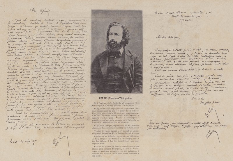 Paris-kommunen, Charles-Theophile Ferre (s/hvitt-bilde) av French Photographer