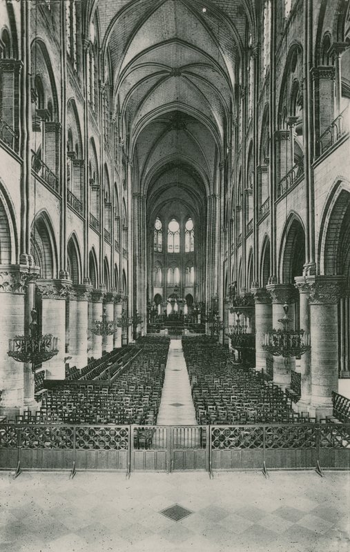 Nave of the Church Notre-Dame, Nave of the Church Notre-Dame (fotogravyr) av French Photographer