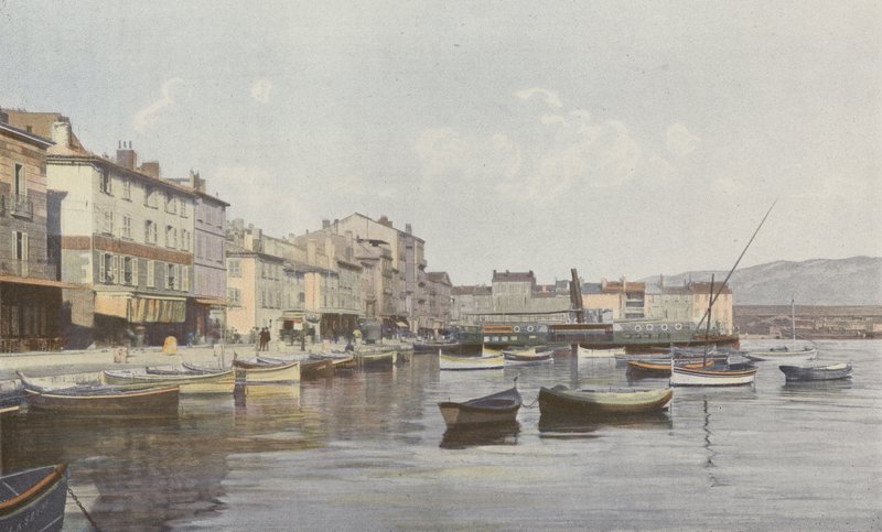 La Seyne, utsikt fra kaien (Small Rade of Toulon) av French Photographer
