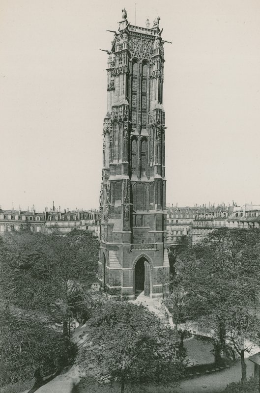 La Tour Saint-Jacques, Saint-Jacques-tårnet (fotogravyr) av French Photographer