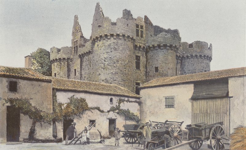 Le Breuil-sous-Argenton, ruinene av Chateau de Beaupinay av French Photographer