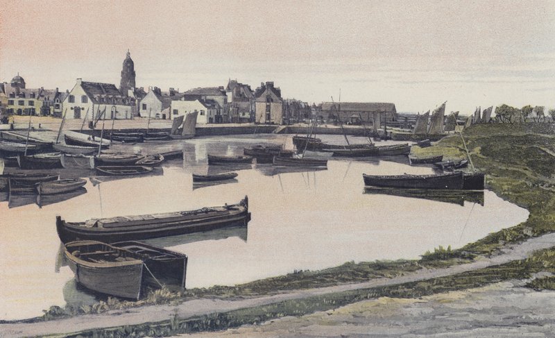 Le Croisic, havnen og bassenget til Trait av French Photographer