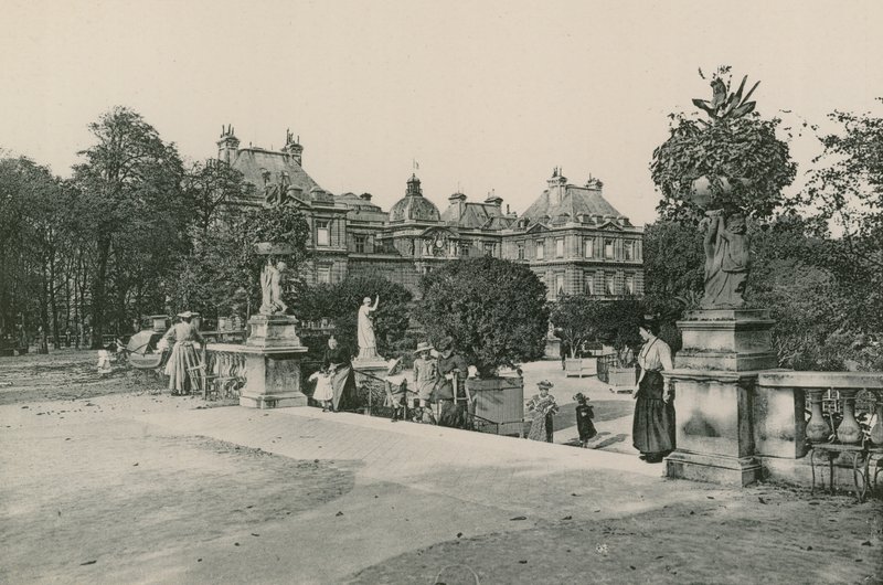 Le Jardin du Luxembourg, Luxembourg-hagen (fotogravure) av French Photographer