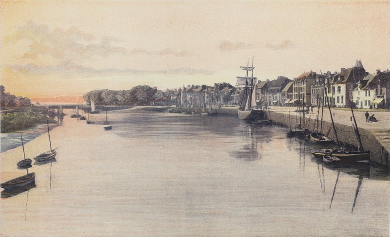 Le Pouliguen, Generell utsikt over havnen av French Photographer