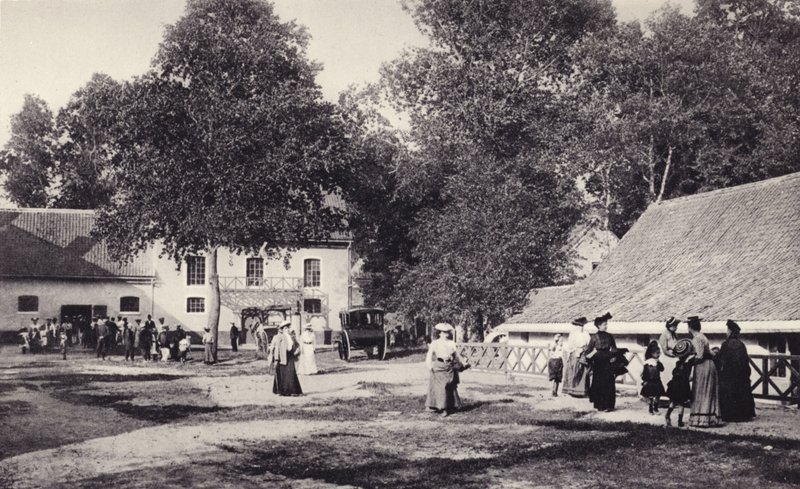 Le Touquet, låvene og byrene osv., som i 1903 ble arrangert for å ta imot gjester i det som var det første Hermitage Hotel av French Photographer