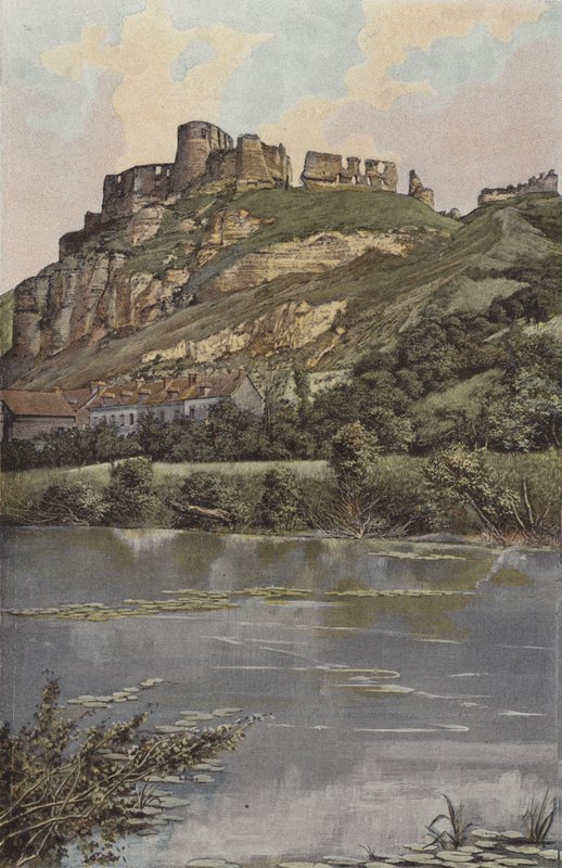 Les Andelys, Chateau Gaillard, kyst av elven av French Photographer
