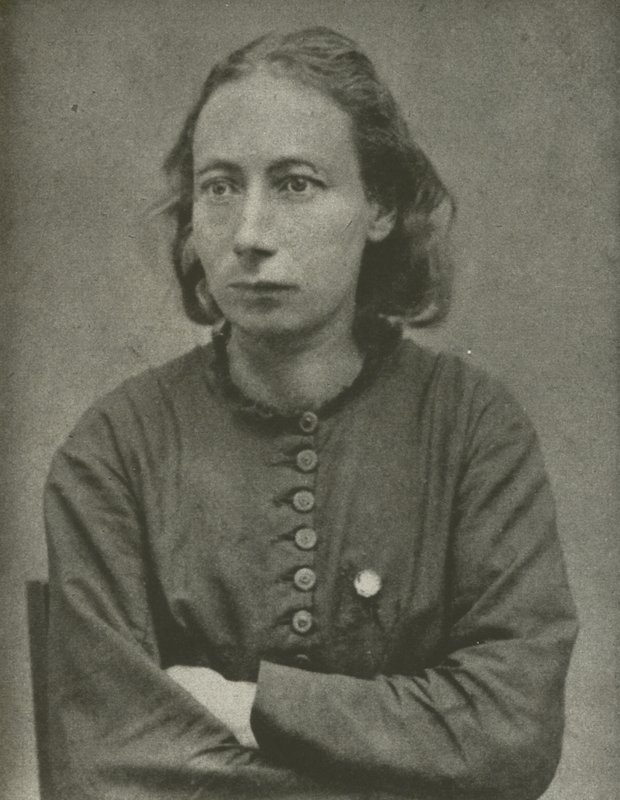 Louise Michel, Paris Commune (s/hvitt bilde) av French Photographer