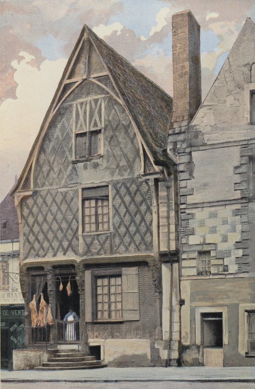 Luynes, Gammelt hus på torget av French Photographer