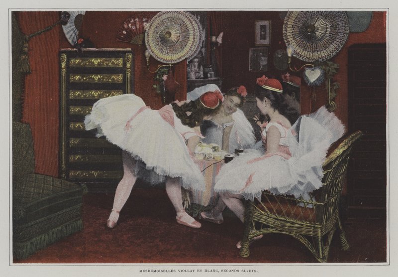 Mademoiselle Viollat ​​og Mademoiselle Blanc, andre motiver (fargefoto) av French Photographer