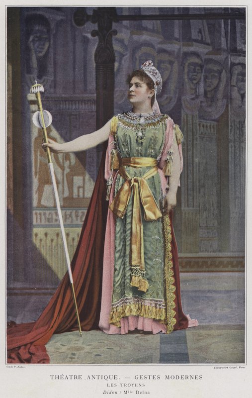 Marie Delna som Dido i Les Troyens (farget bilde) av French Photographer