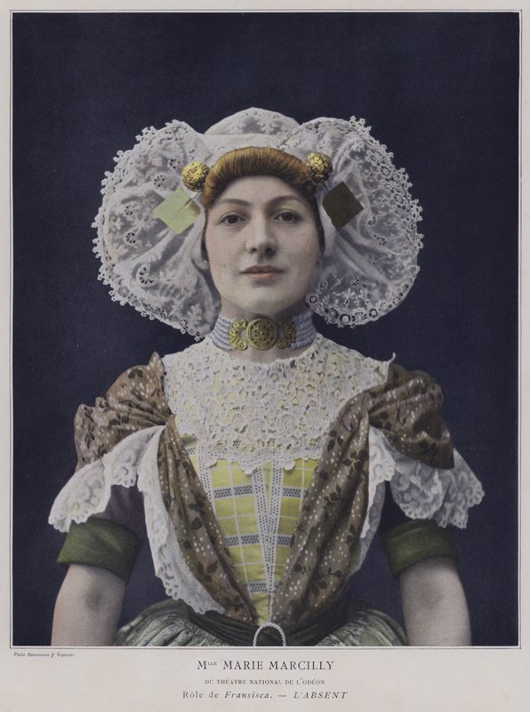 Marie Marcilly som Francisca i LAbsent (farget bilde) av French Photographer