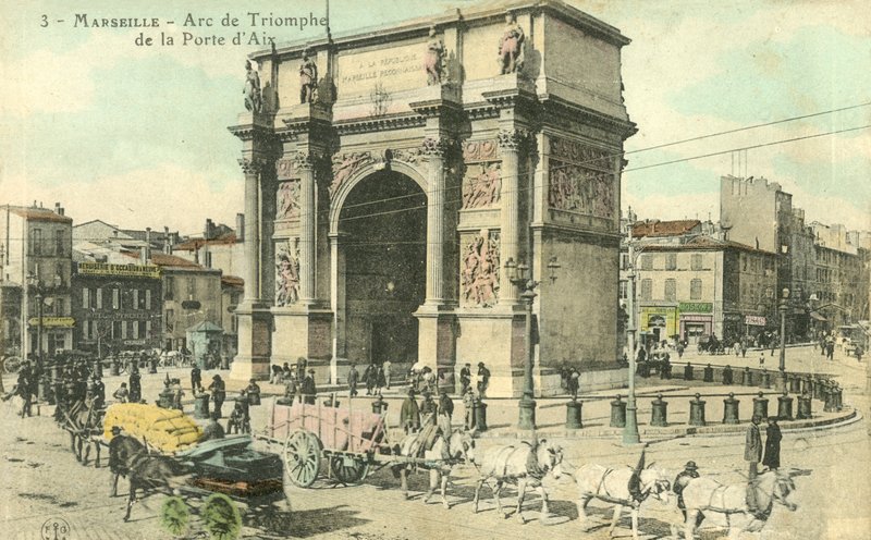 Marseille, Triumfbuen i Porte Daix av French Photographer