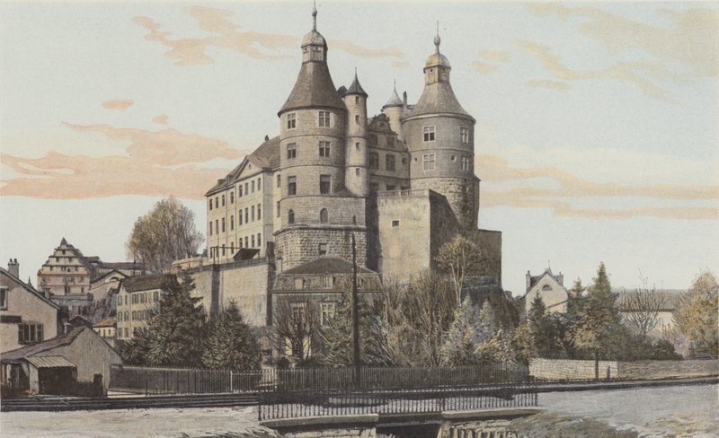 Montbeliard, Utsikt over slottet av French Photographer