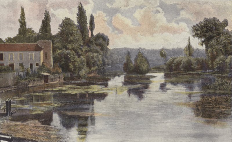Montigny-sur-Loing, Banks of the Loing av French Photographer