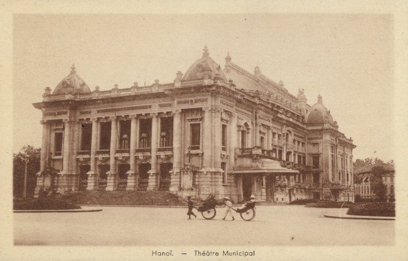 Kommunalt teater, Hanoi, Fransk Indokina av French Photographer