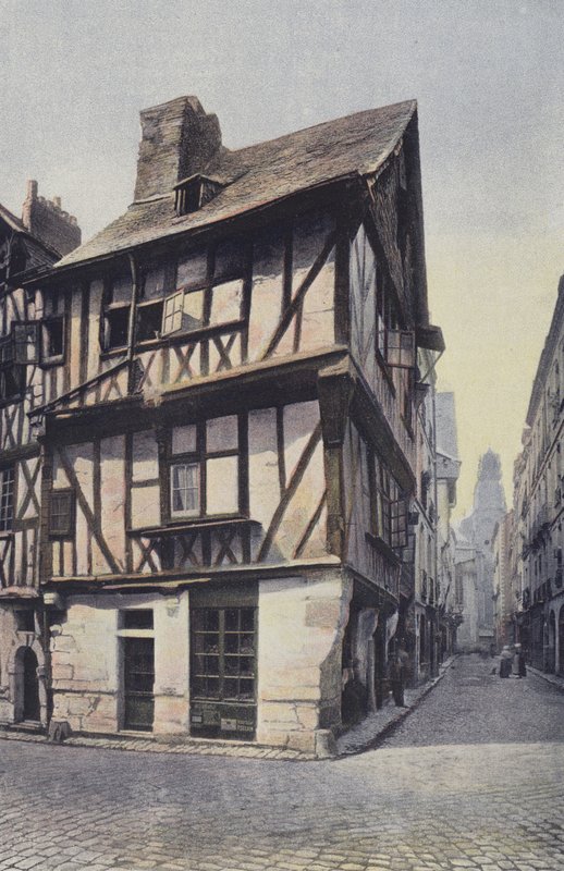 Nantes, Gamle hus, rue de la Juiverie av French Photographer