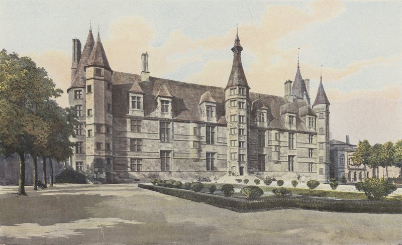 Nevers, tidligere hertugslott, Facade S av French Photographer