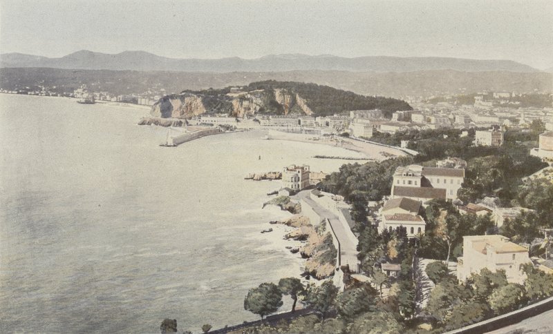 Fin, generell utsikt, tatt fra veien til Villefranche av French Photographer