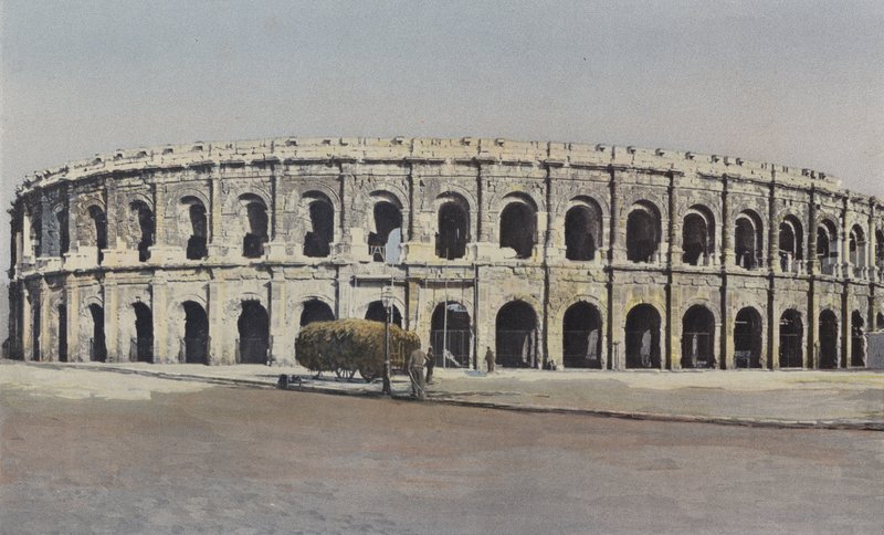 Nimes, arenaer, utendørs kompleks av French Photographer
