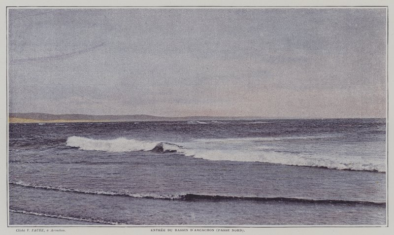 Nordlig inngang til Arcachon-bukten, Frankrike (fargebilde) av French Photographer