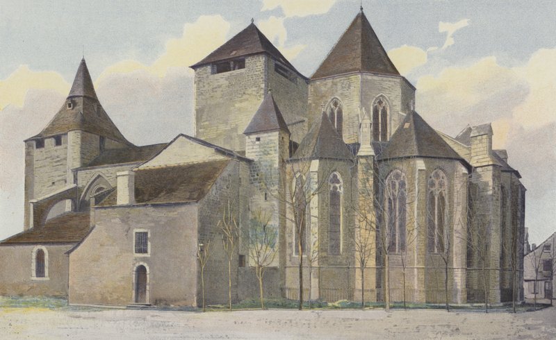 Oloron-Sainte-Marie, Sainte-Marie-kirken, Sammen S E av French Photographer