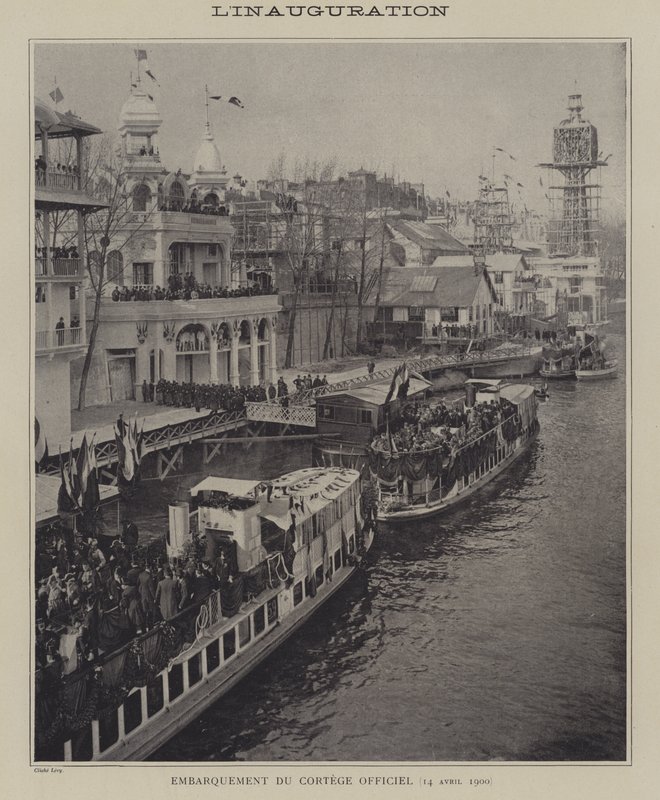 Åpning av Exposition Universelle 1900, Paris (s/hvitt foto) av French Photographer
