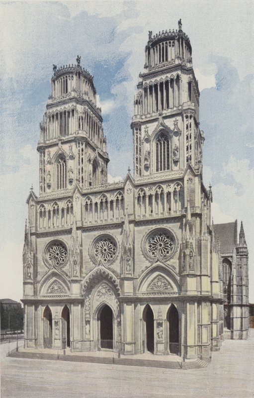 Orleans, Sainte-Croix katedral, fasade O av French Photographer