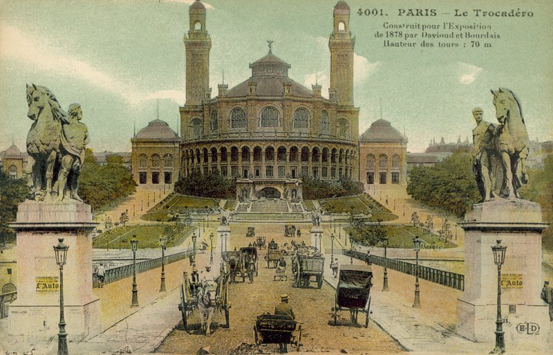 Palais du Trocadero, Paris, tidlig på 1900-tallet (postkort) av French Photographer