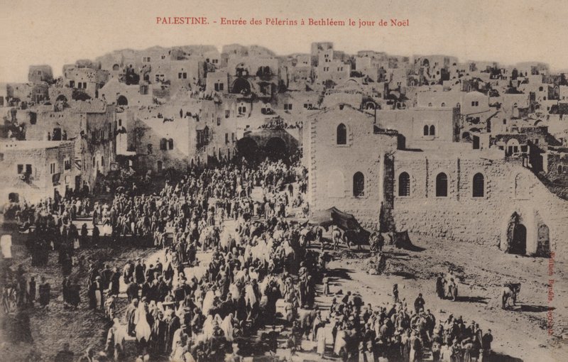 Palestina, pilegrimenes innreise til Betlehem 1. juledag av French Photographer