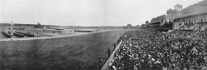 Paris - La Revue du 14 Juillet på Longchamp (s/hvitt-bilde) av French Photographer