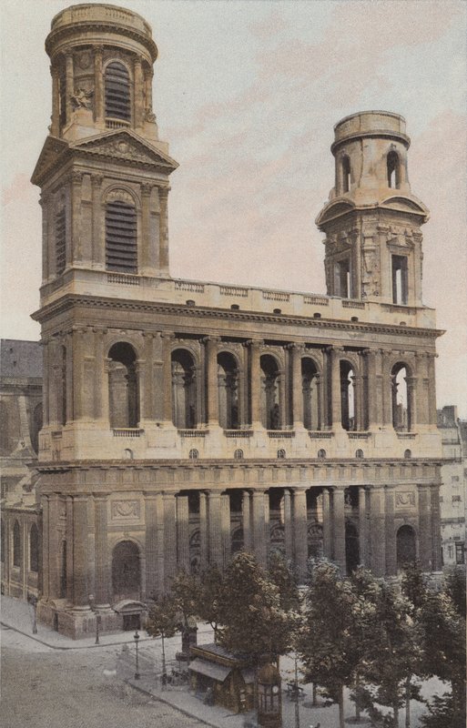 Paris, Saint-Sulpice-kirken av French Photographer