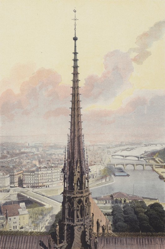 Paris, Notre-Dame-pilen, utsikt tatt fra Sørtårnet av French Photographer