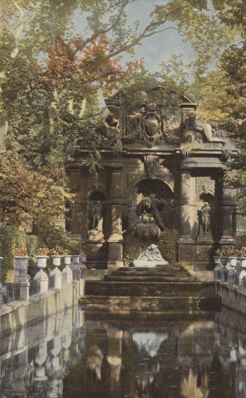 Paris, Medicis-fontenen i Luxembourg-hagen av French Photographer