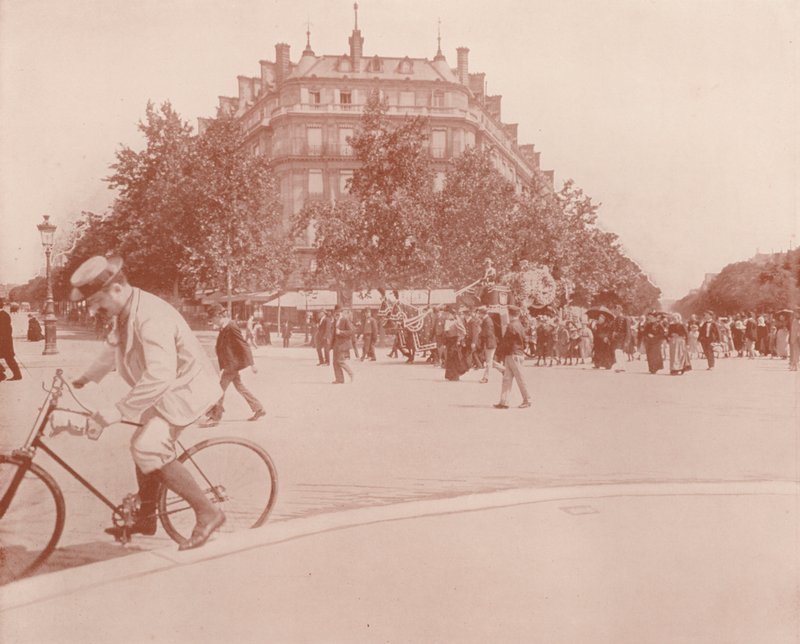 Paris: Begravelse til Alboni, den store Prima Donna (s/hvitt-bilde) av French Photographer
