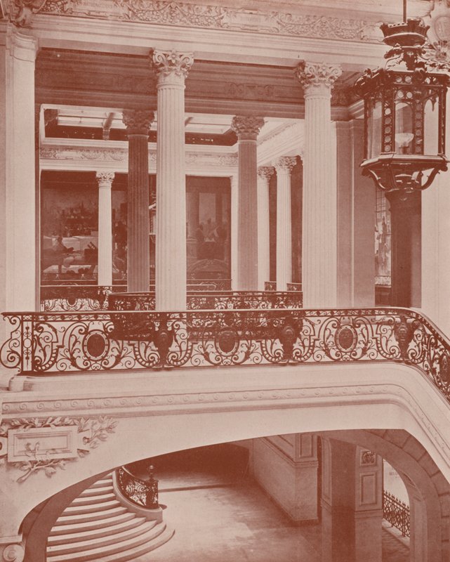 Paris: Gallery of the Sorbonne (s/hv-bilde) av French Photographer