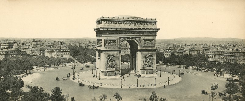 Paris, Triumfbuen, den ukjente soldats grav og Place de lEtoile, Triumfbuen? av French Photographer