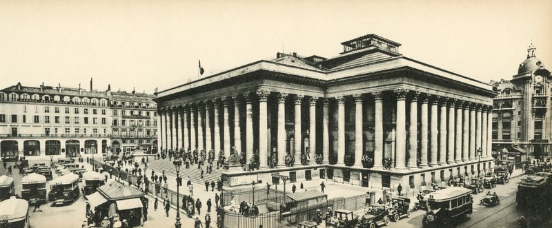 Paris, La Bourse, Børsen av French Photographer