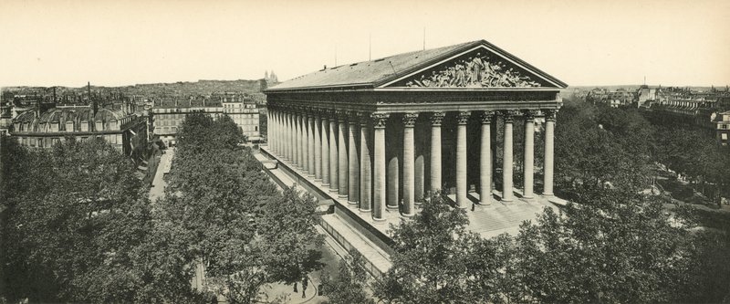 Paris, La Madeleine, Madeleine kirke av French Photographer