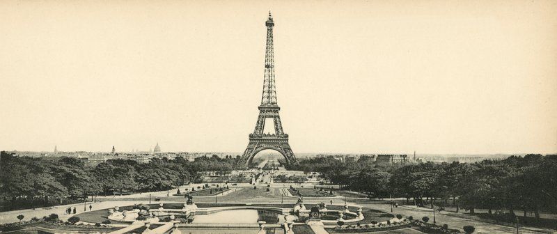 Paris, Eiffeltårnet og Champ-de-Mars-hagene, Eiffeltårnet og Champ de Mars-hagene av French Photographer