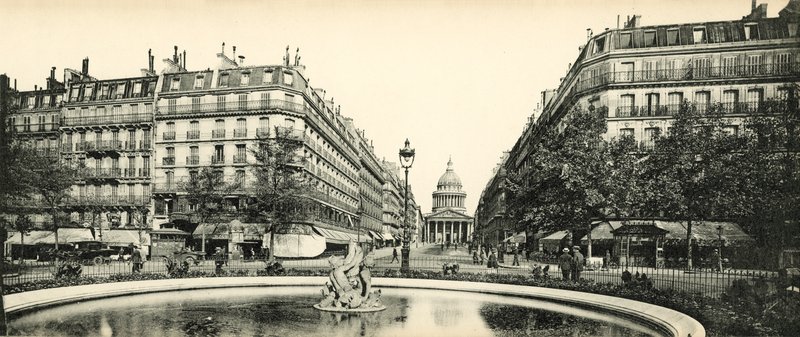 Paris, Pantheon og Soufflot Street, Pantheon og Soufflot Street av French Photographer