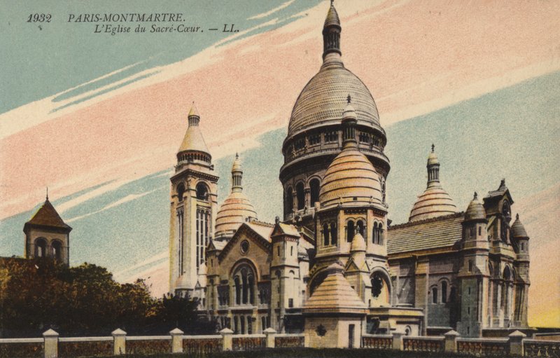 Paris, Montmartre, Det hellige hjertes kirke av French Photographer